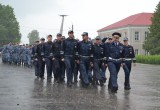 В Мещовске провели строевой смотр подразделений УМВД России по Калужской области