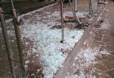 На ул. Кирова "ПАЗ" сбил пешехода и врезался в торговый комплекс