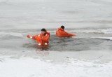На Оке спасали "рыбаков", провалившихся в полынью