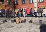 Калужские кинологи со служебными собаками посетили школу-интернат