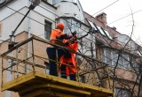 В Калуге начали приводить в порядок автобусные остановки и столбы