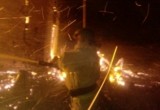 Ночью в Калуге сгорел батутный центр. Видео!