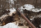 У Яченского водохранилища бил фонтан из канализационной трубы