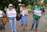 Калужане вышли на акцию против повышения пенсионного возраста