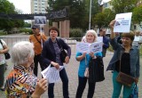 Калужане вышли на акцию против повышения пенсионного возраста