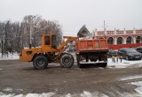 Калужские коммунальщики проходят проверку снегом