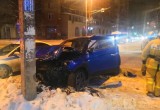 Жесткая авария произошла в центре Калуги рано утром (фото)