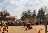 Обливание водой, танец лестниц и оркестр: пожарная охрана МЧС отпраздновала 370-летие (фото)