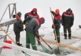 На Яченском водохранилище прорубили иордань