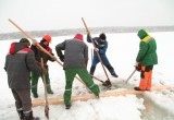 На Яченском водохранилище прорубили иордань