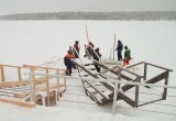 На Яченском водохранилище прорубили иордань