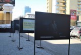 В Новосибирске открылась уличная фотовыставка "#СвоихНеБросаем. Украина. Факты"
