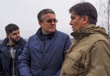 Дмитрий Денисов проверил ход работ на Северном въезде в Калугу