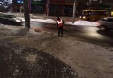 Коммунальщики продолжают убирать снег с калужских улиц