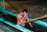 Более 30 человек окунулись в прорубь на Яченском водохранилище