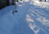 В калужской деревне фельдшеру скорой приходится чистить дорогу на работу