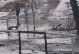 На Севере Калуги вода затопила мосты