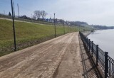 В Калуге набережную Оки очистили от последствий паводка