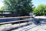 Часть Синего моста в Калуге уже демонтировали