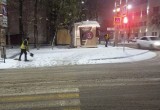 В Калуге продолжается круглосуточная уборка дорог от снега