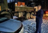 В Калужской области при столкновении с грузовиком погиб водитель "Киа Рио"