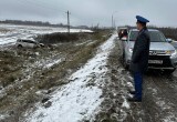 В Калужской области автомобиль "Тойота" улетел в кювет и перевернулся