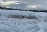 Спасатели проверили безопасность льда на Яченском водохранилище