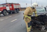 Два грузовика и "Лада" разбились на калужской трассе