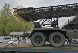 В Калугу привезли нашумевшее оружие Победы - миномёт "Катюша"