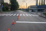 В Калуге обновляют разметку на пешеходных переходах 
