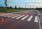 В Калуге обновляют разметку на пешеходных переходах 