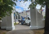 В Калуге приводят в порядок сквер Карпова