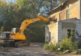 В Калуге на улице Глаголева сносят аварийные дома