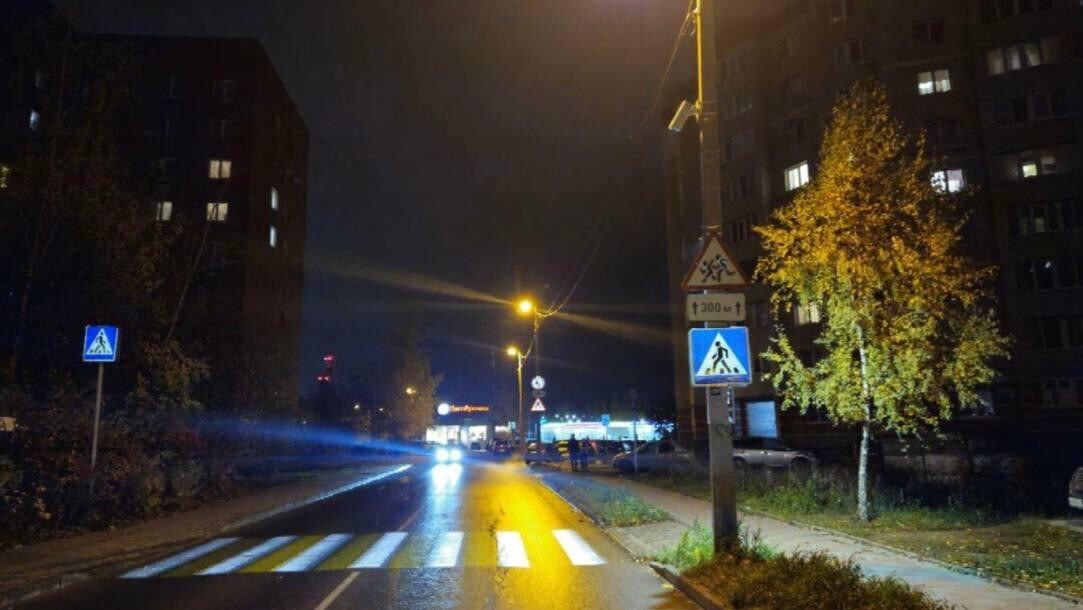 В Калуге новые  В Калуге новые "световые зебры" появились на пути к школам и детсадам