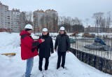 Глава Калуги проверил стройку школы на Тайфуне