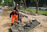 Улицу Чичерина в Калуге продолжают комплексно благоустраивать
