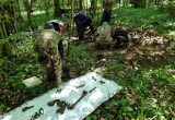 В "Калужских засеках" нашли останки советского летчика