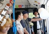 Калужан прокатили на "Литературном троллейбусе" вместе с Пушкиным и Гончаровой