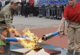Вечный огонь впервые зажёгся на мемориальном комплексе в Спас-Деменске