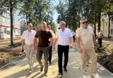 Улицу Чичерина в Калуге обновляют по принципу "от фасада до фасада"