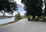 В "Городском саду" Тарусы обновили прогулочную зону