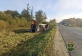 Двое детей пострадали при столкновении школьного автобуса и грузовика