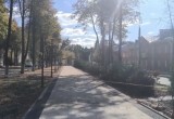 В Калуге продолжается обновление бульвара Чичерина
