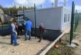 На "Спутнике" монтируют металлоконструкции будущего футбольного манежа