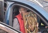Калужские священники объехали Правобережье с чудотворной иконой для защиты от атак БПЛА